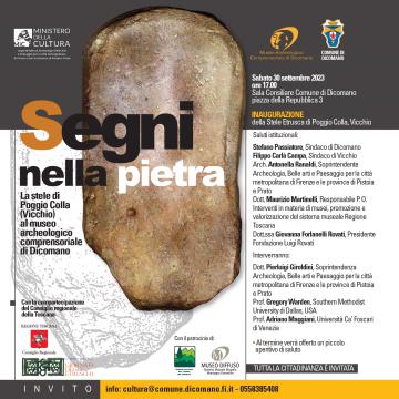 stele etrusca Poggio Colla Vicchio Mugello