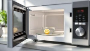 Come pulire il microonde in pochi minuti? Il trucco con limone e acqua